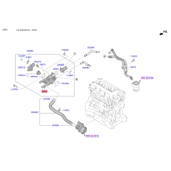 Корпус термостату 25620-2GGA5 Mobis