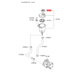 Крышка бачка гидроусилителя руля (ГУР) 57153-34003 Mobis