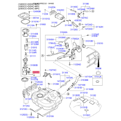 Датчик, запас топлива 94460-1H000 Mobis
