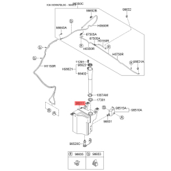 Бачок омивача 98611-3E100 Mobis