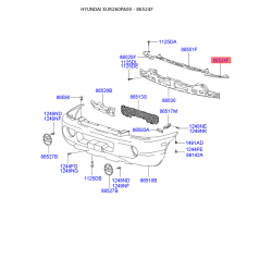 Кронштейн, буфер левый 86524-26900 Mobis