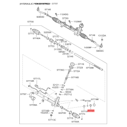 Пробка упора регулировки рулевого механизма 57737-4H000 Mobis