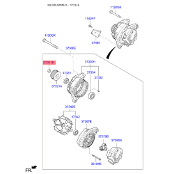 Гайка генератора 37311-37400 Mobis
