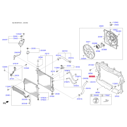 Облицювання / захисна накладка, облицювання радіатора 29136-C5500 Mobis