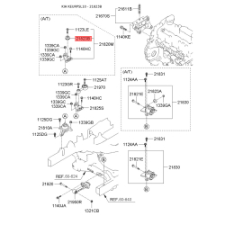Кронштейн, подвеска двигателя 21823-3K000 Mobis