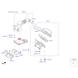 Рукав повітрозабірника, повітряний фільтр 28210-C5100 Mobis