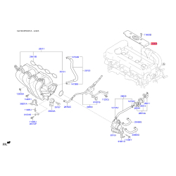 Кришка головки циліндра 22405-2B010 Mobis