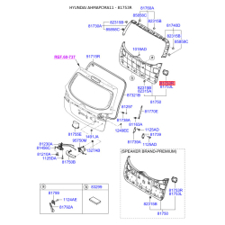 Крышка / обшивка багажного отделения правая 81788-2B000HZ Mobis