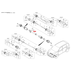 Подушка двигателя 49560-D3100 Mobis