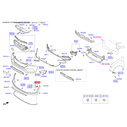 Кронштейн, буфер левый 86577-2WAA0 Mobis