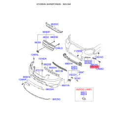 Кронштейн, буфер правий 86516-2B000 Mobis