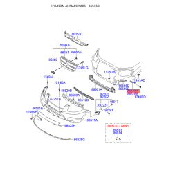 Кронштейн, буфер лівий 86515-2B000 Mobis