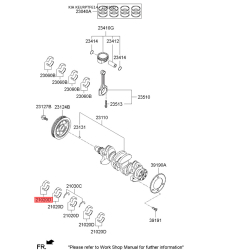 Вкладиші корінні 21020-2E030 Mobis