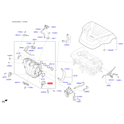 Клапан, регулювальний елемент (дросельна заслінка) 28321-2B800 Mobis