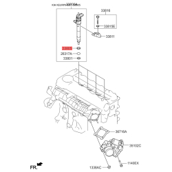 Кільце ущільнювача, шахта форсунки 33805-2A700 Mobis