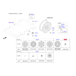Емблема, декоративний колісний ковпак 52960-3K250 Mobis