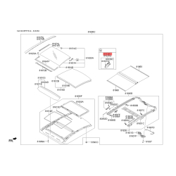 Люк и комплектующие правый 81636-3S010 Mobis