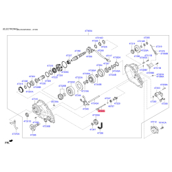 Вал (ось) рычага переключения 47305-4B000 Mobis