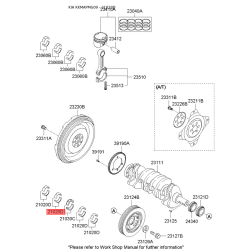 Вкладыши коренные 21020-37315 Mobis