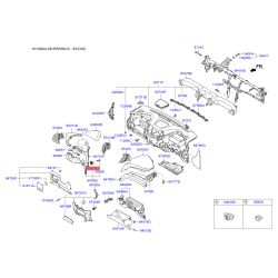 Кнопка 95430-2W850FP Mobis