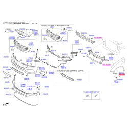 Кронштейн, буфер правый 86514-2W000 Mobis