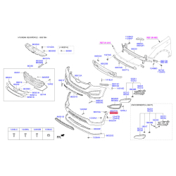 Кронштейн, буфер правый 86578-2W000 Mobis