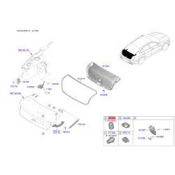 Упор (відбійник) кришки багажника 81738-3R500 Mobis