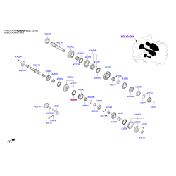 Синхронізатор, ступінчаста коробка передач 43374-32000 Mobis