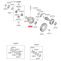 Крышка корпуса дифференциала АКПП 45822-23400 Mobis