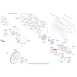 Вкладиші корінні 21020-3C401 Mobis