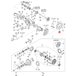 Кронштейн, буфер правий 86616-3E010 Mobis