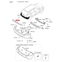 Кронштейн, підніжка 86645-1F000 Mobis