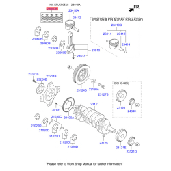 Кольца поршневые 23040-3CAA0 Mobis