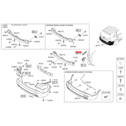 Кронштейн, буфер левый 86661-2P000 Mobis