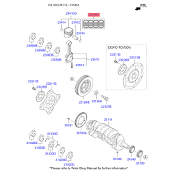 Кільця поршневі 23040-2F960 Mobis