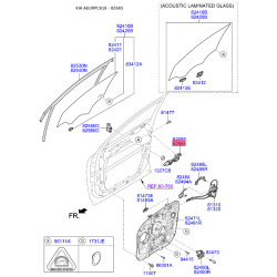 Ручка дверей права 82665-C5700 Mobis