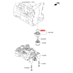 Кільце ущільнювача, масляний радіатор 21060-7520 Mobis