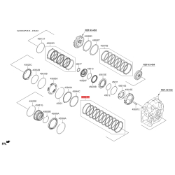 Комплект ламелей, автоматична коробка передач 45641-3B400 Mobis