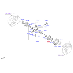 Крышка корпуса дифференциала АКПП 45821-3B000 Mobis