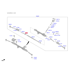Втулка рейки рульового механізму 56522-C5500 Mobis