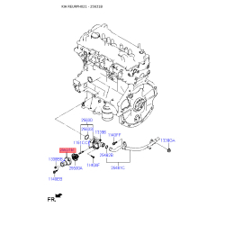 Корпус термостату 25631-2B051 Mobis