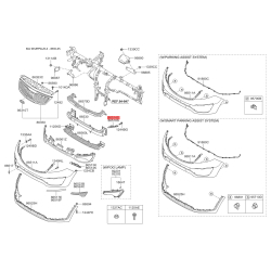 Кронштейн, буфер левый верхний 86551-3W000 Mobis