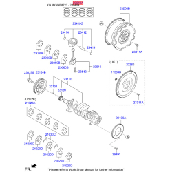 Кільця поршневі 23040-2BCA0 Mobis