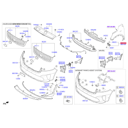 Кронштейн, буфер левый 86513-C5000 Mobis