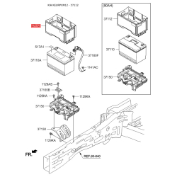 Кріплення акумулятора 37112-2W100 Mobis
