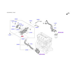 Корпус термостата 25620-2G400 Mobis