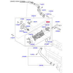 Корпус термостату 25620-2G540 Mobis