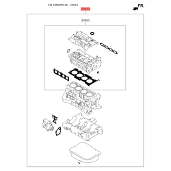 Комплект прокладок двигуна 20910-2GU05 Mobis