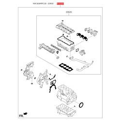 Комплект прокладок двигателя 20910-2AH04 Mobis