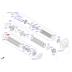 Комплект ламелей, автоматическая коробка передач 45525-3F800 Mobis